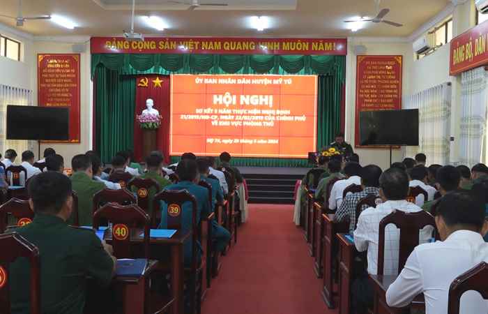 Mỹ Tú: Sơ kết 5 năm thực hiện Nghị định 21 của Chính phủ về Khu vực phòng thủ